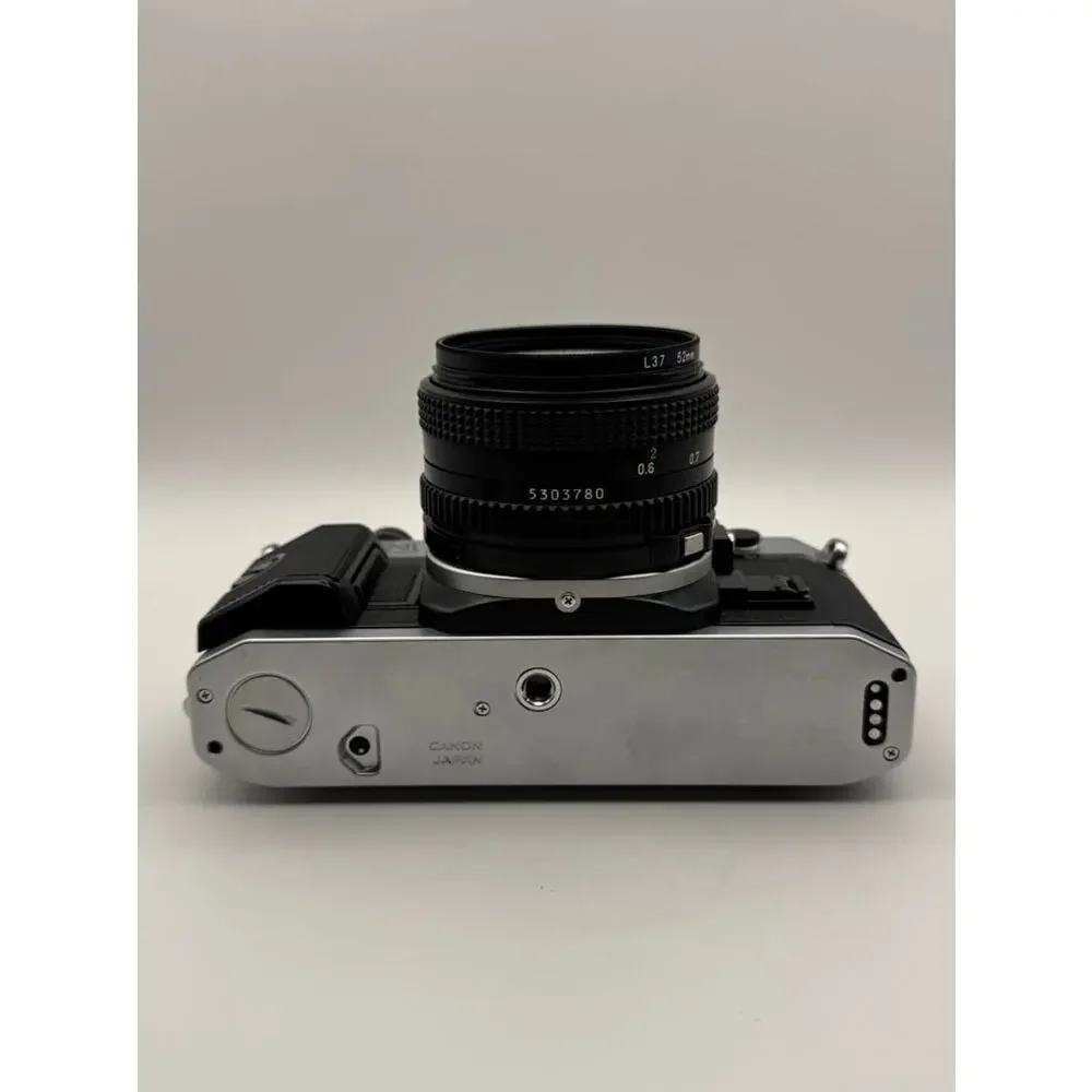 Canon AE-1 Program 35mm SLR Film Camera FD 50mm f/1.8 Lens Silver